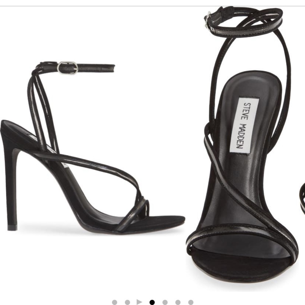 Steve Madden Rosaria Nubuck Sandal in Black